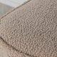 VENTURE DESIGN Piff puf, kvadratisk - beige bamsestof polyester (44x44)