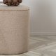 VENTURE DESIGN Piff puf, kvadratisk - beige bamsestof polyester (44x44)