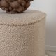 VENTURE DESIGN Piff puf, kvadratisk - beige bamsestof polyester (44x44)