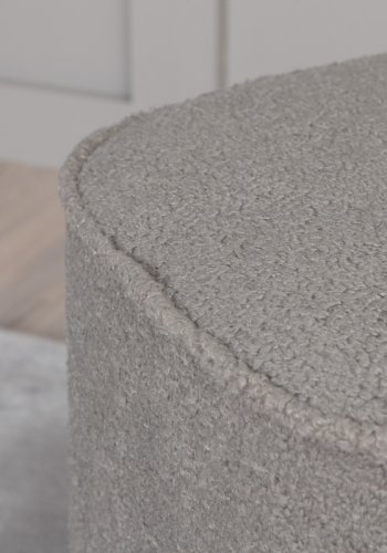 VENTURE DESIGN Piff puf, kvadratisk - gr bamsestof polyester (44x44)