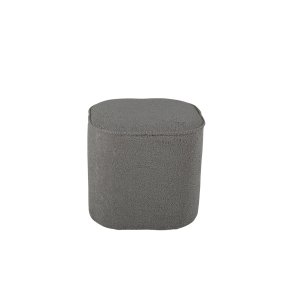 VENTURE DESIGN Piff puf, kvadratisk - gr bamsestof polyester (44x44)