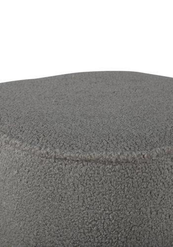 VENTURE DESIGN Piff puf, kvadratisk - gr bamsestof polyester (44x44)