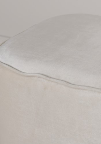 VENTURE DESIGN Piff puf, kvadratisk - beige fljl (44x44)