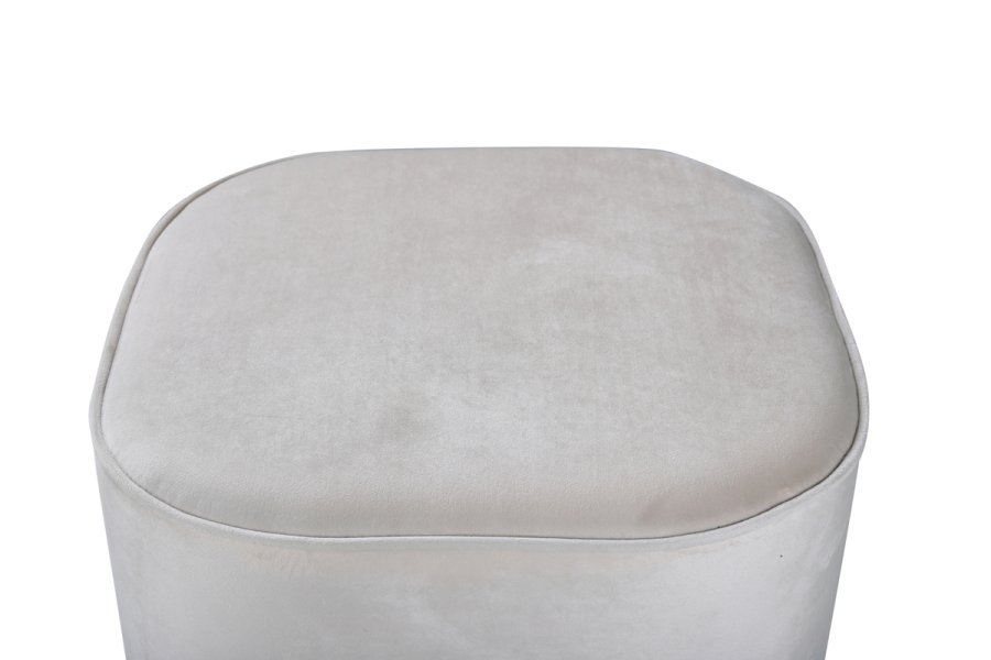 VENTURE DESIGN Piff puf, kvadratisk - beige fljl (44x44)