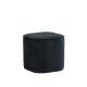 VENTURE DESIGN Piff puf, kvadratisk - sort fljl (44x44)