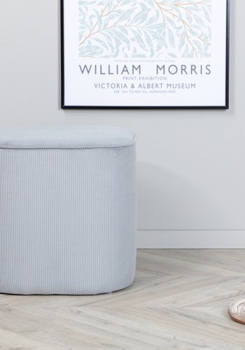 VENTURE DESIGN Piff puf, kvadratisk - gr fljl (44x44)