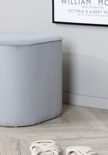 VENTURE DESIGN Piff puf, kvadratisk - gr fljl (44x44)