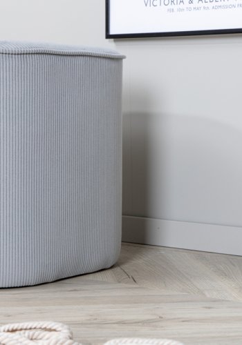 VENTURE DESIGN Piff puf, kvadratisk - gr fljl (44x44)