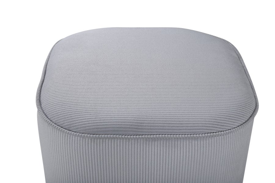 VENTURE DESIGN Piff puf, kvadratisk - gr fljl (44x44)