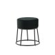 VENTURE DESIGN Pippi puf, rund - sort fljl og sort stl (45.5)