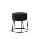 VENTURE DESIGN Pippi puf, rund - sort fljl og sort stl (45.5)