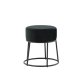 VENTURE DESIGN Pippi puf, rund - sort fljl og sort stl (45.5)