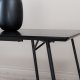 VENTURE DESIGN Pippi spisebord, rektangulr - sort finér og sort stl (190x90)