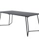 VENTURE DESIGN Pippi spisebord, rektangulr - sort finér og sort stl (190x90)