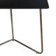 VENTURE DESIGN Pippi spisebord, rektangulr - sort finér og kobber stl (190x90)