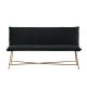 VENTURE DESIGN Pippi 2 pers. sofa - sort fljl og kobber stl