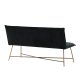 VENTURE DESIGN Pippi 2 pers. sofa - sort fljl og kobber stl