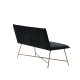VENTURE DESIGN Pippi 2 pers. sofa - sort fljl og kobber stl