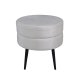 VENTURE DESIGN Pot puf, rund - beige fljl og sort stl (40)