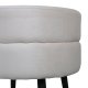 VENTURE DESIGN Pot puf, rund - beige fljl og sort stl (40)