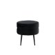 VENTURE DESIGN Pot puf, rund - sort fljl og sort stl (40)