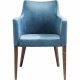 KARE DESIGN Mode Velvet Bluegreen spisebordsstol - bl/grnt polyester/natur bg, m. armln