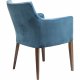 KARE DESIGN Mode Velvet Bluegreen spisebordsstol - bl/grnt polyester/natur bg, m. armln