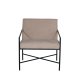 VENTURE DESIGN Rakel lnestol - beige bamsestof polyester og sort stl