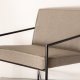 VENTURE DESIGN Rakel lnestol - gr bamsestof polyester og sort stl