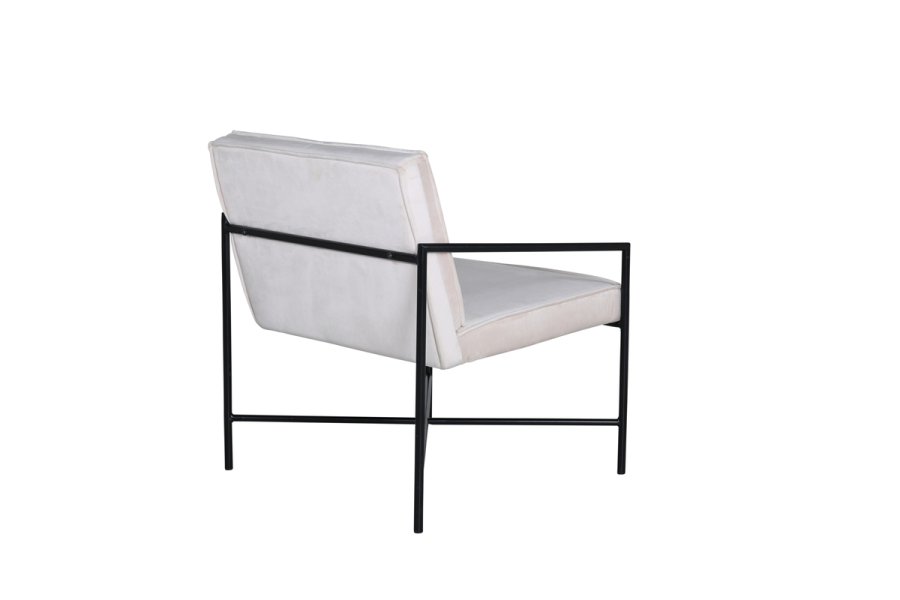 VENTURE DESIGN Rakel lnestol - beige fljl og sort stl