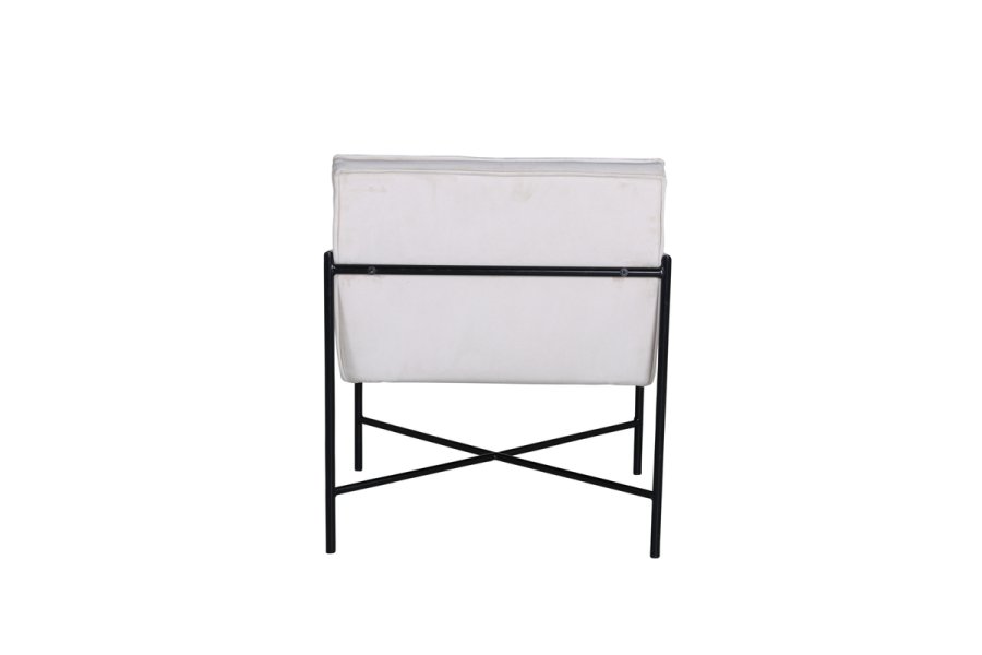 VENTURE DESIGN Rakel lnestol - beige fljl og sort stl