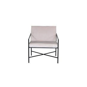 VENTURE DESIGN Rakel lnestol - beige fljl og sort stl