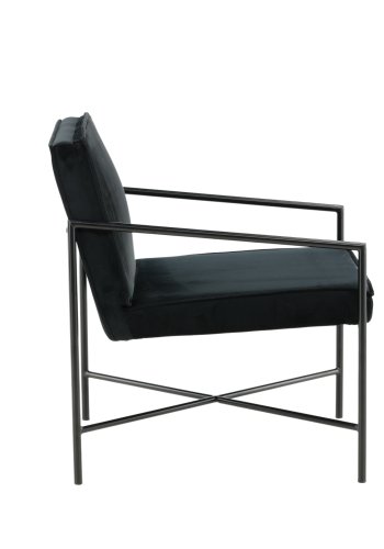 VENTURE DESIGN Rakel lnestol - sort fljl og sort stl