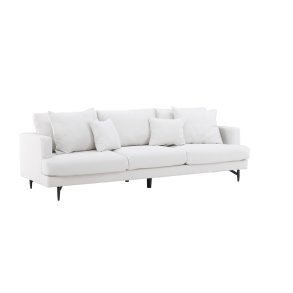 VENTURE DESIGN Sofia 3 pers. sofa - beige polyester og sort stl