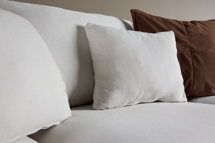 VENTURE DESIGN Sofia 3 pers. sofa - beige polyester og sort stl