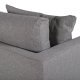 VENTURE DESIGN Sofia 3 pers. sofa - gr polyester og sort stl