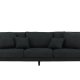 VENTURE DESIGN Sofia 3 pers. sofa - sort polyester og sort stl