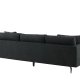 VENTURE DESIGN Sofia 3 pers. sofa - sort polyester og sort stl