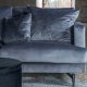 VENTURE DESIGN Sofia 3 pers. sofa - mrkegr fljl og sort stl