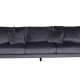 VENTURE DESIGN Sofia 3 pers. sofa - mrkegr fljl og sort stl
