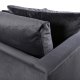 VENTURE DESIGN Sofia 3 pers. sofa - mrkegr fljl og sort stl