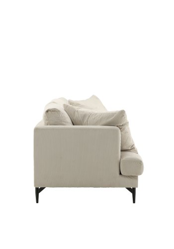 VENTURE DESIGN Sofia 3 pers. sofa - beige fljl og sort stl