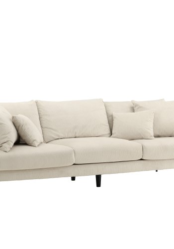 VENTURE DESIGN Sofia 3 pers. sofa - beige fljl og sort stl