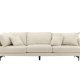 VENTURE DESIGN Sofia 3 pers. sofa - beige fljl og sort stl