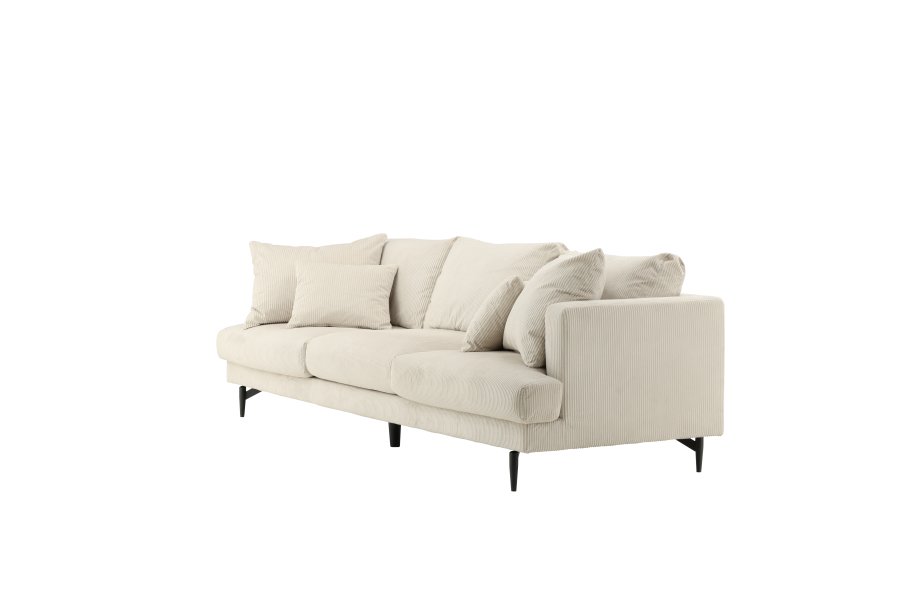 VENTURE DESIGN Sofia 3 pers. sofa - beige fljl og sort stl