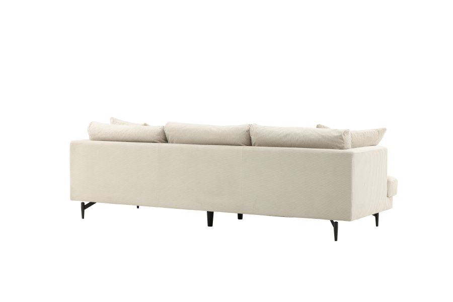 VENTURE DESIGN Sofia 3 pers. sofa - beige fljl og sort stl