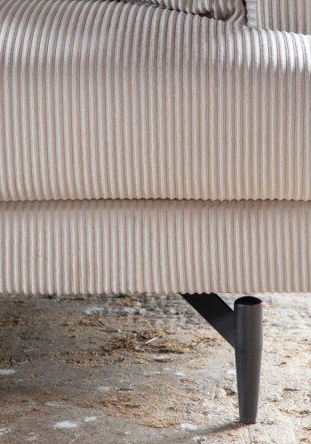 VENTURE DESIGN Sofia 3 pers. sofa - beige fljl og sort stl