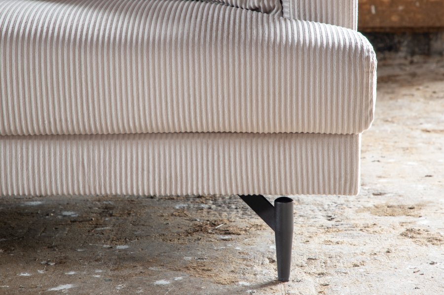 VENTURE DESIGN Sofia 3 pers. sofa - beige fljl og sort stl
