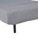 VENTURE DESIGN Vicky sovesofa, enkelt - gr polyester og sort stl (190x73)
