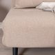 VENTURE DESIGN Vicky sovesofa, enkelt - brun polyester og sort stl (190x73)